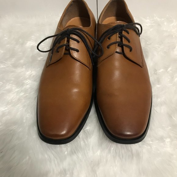 Steve Madden Caden Brown Men\'s Leather Dress Oxfords, Wood, Size 10M SKU 225729 main image 6
